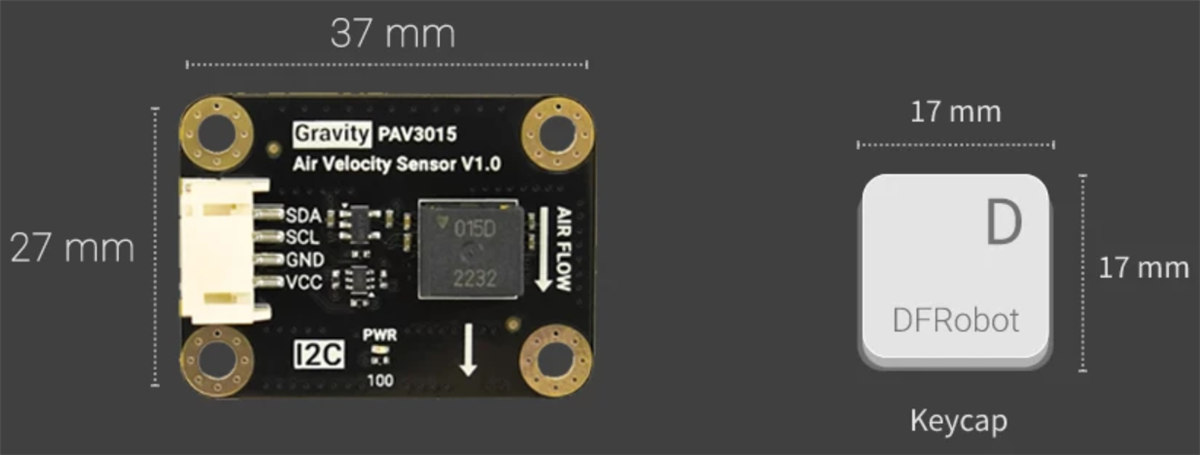 DFRobot Gravity PAV3015 Air Velocity Sensor